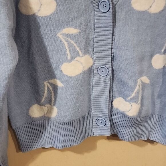 Super cute and fuzzy soft cherry 🍒 😍 sweater size medium NWT - Picture 2 of 5